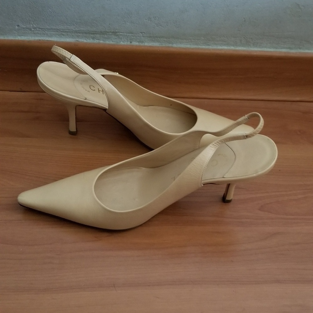 Authentic Chanel Sling back heels